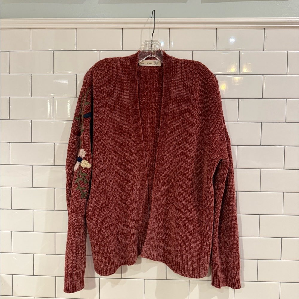 Magnolia Burgundy Open-Front Cardigan